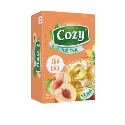 Trà icetea hương đào Cozy hộp 12 gói x 15g