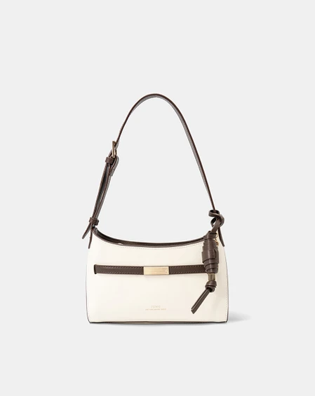 Túi Xách Nhỏ Croissant Shoulder Bag With Belt Detail