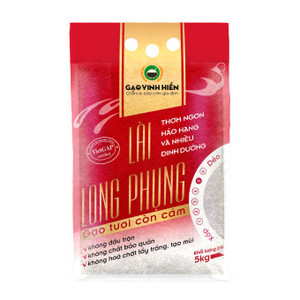 Gạo ST21 lài Long Phụng Vinh Hiển túi 5kg (1 Túi)