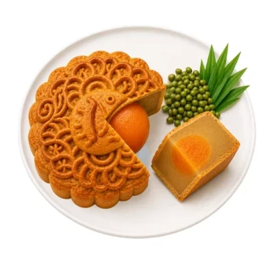 KIDO's Bakery - Bánh Trung Thu Cao Cấp Đậu Xanh Lá Dừa Hải Đường 1 Trứng 150g…
