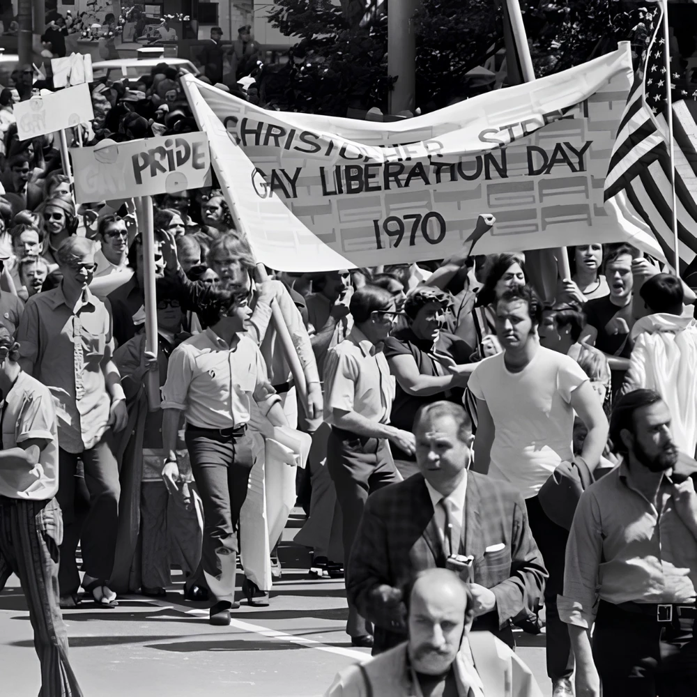 Cuộc tuần hành Pride đầu tiên năm 1970 - mầm mống của Tháng Tự hào Pride Month toàn cầu.