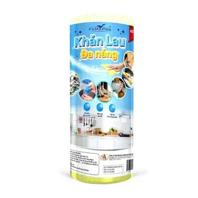 Khăn lau đa năng 24x30cm cuộn 30 miếng Famapro