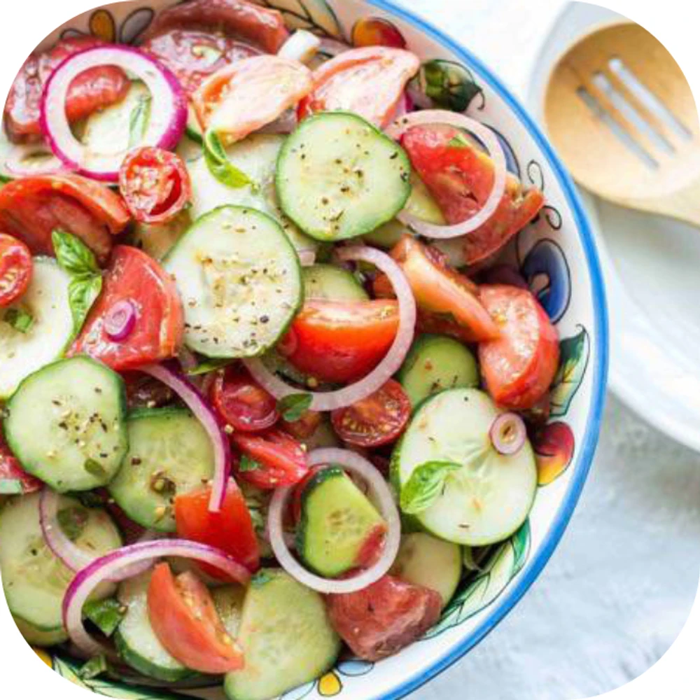 Kết hợp dưa leo và cà chua Kingfoodmart