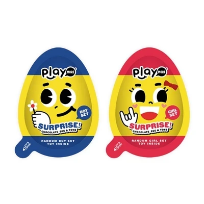 Kẹo trứng đồ chơi socola sữa bất ngờ Playmore 20g