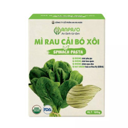 Mì cải bó xôi organic Anpaso hộp 120g