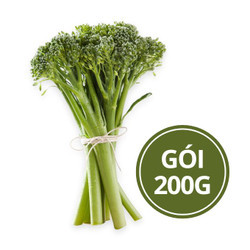Bông cải xanh baby broccolini nhập khẩu Úc 200g (1 gói)