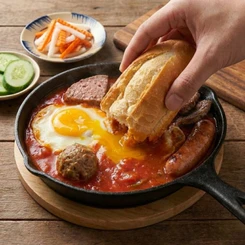 Bánh mì chảo nóng hổi, thơm ngon cho bữa sáng đủ chất