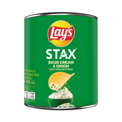 Snack khoai tây vị kem chua hành Lay's Stax hộp 42g (1 Hộp)