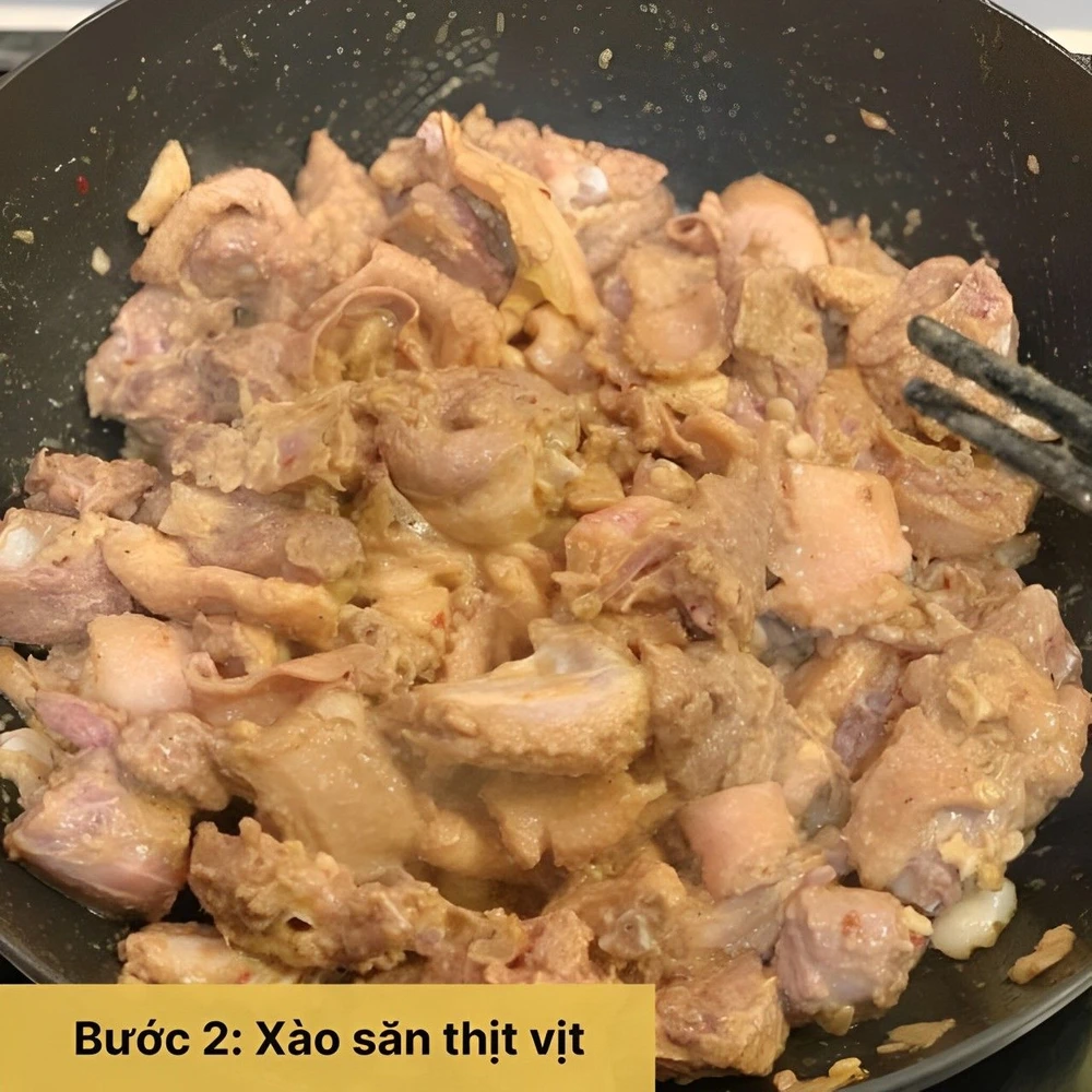 Xào thịt vịt