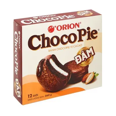 Bánh Choco Pie dark Orion hộp 30g x 12 gói