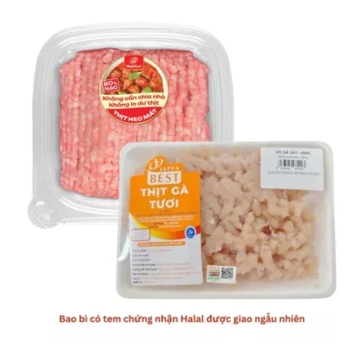 Combo ức gà xay Japfa 300g và thịt heo xay Meatcool 200g