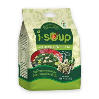 Canh rong biển thịt gà ăn liền I-Soup túi 42g