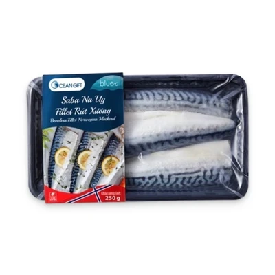Cá saba Nauy Fillet Ocean Gift gói 250g
