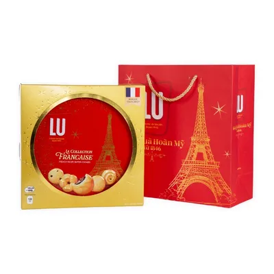Bánh quy bơ công thức Pháp Lu hộp thiếc 540g