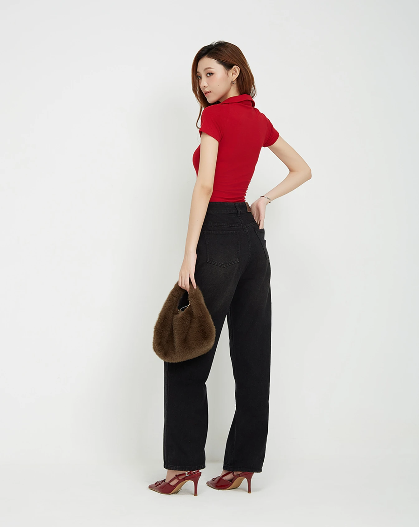 Áo thun cổ polo form ôm - Image 3