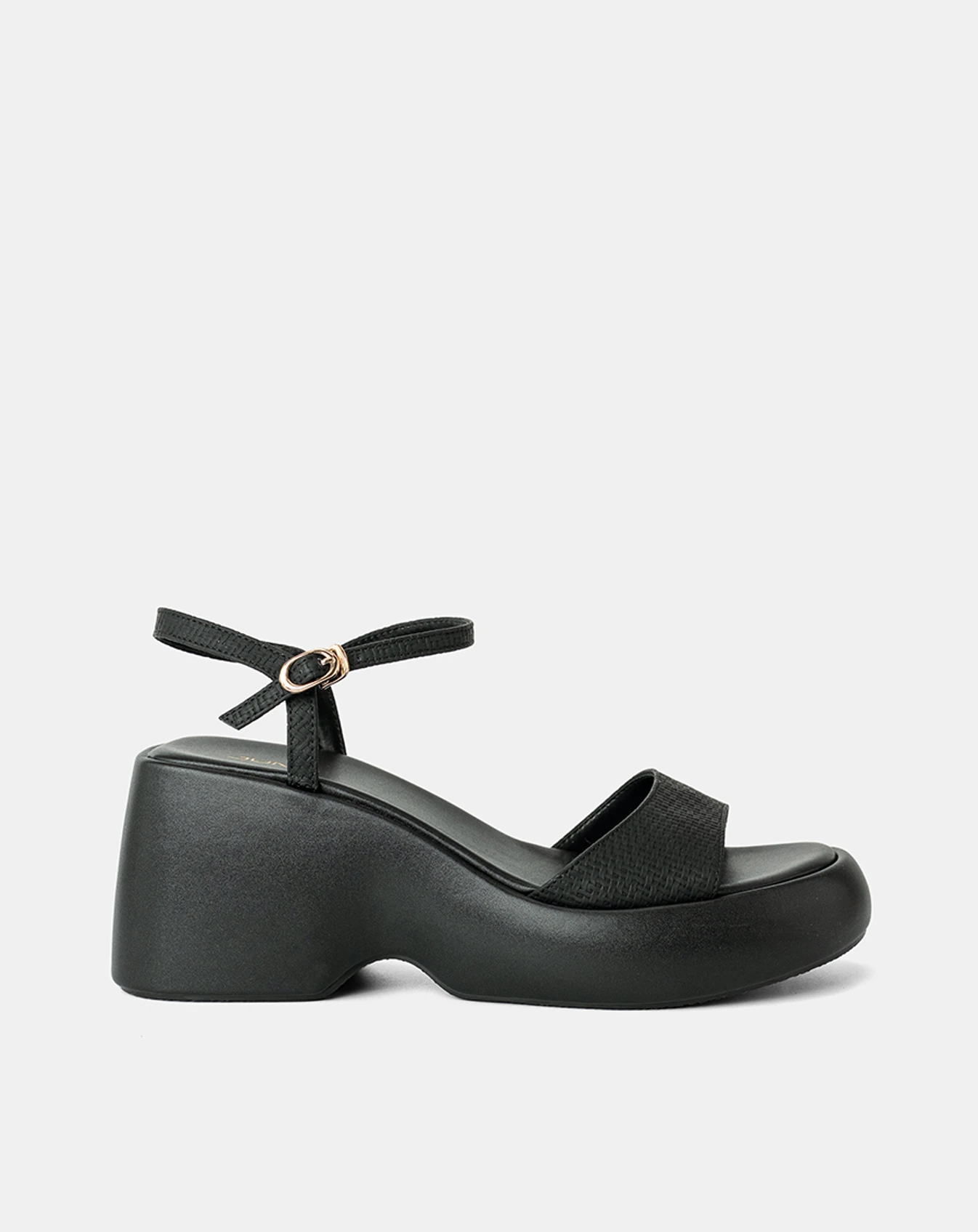 Giày Sandal Xuồng Quai Bản Lớn Phối Quai Cổ Chân - Image 1