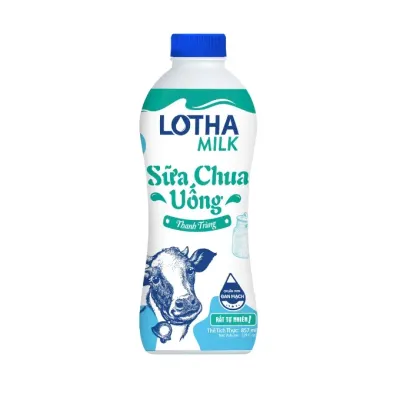 Sữa chua uống Lothamilk có đường chai 857ml