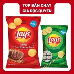 Combo 2 gói snack Lay's vị bò nướng 150g và tảo biển Nori 90g