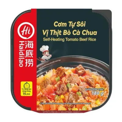 Cơm tự sôi thịt bò cà chua Haidilao hộp 180g