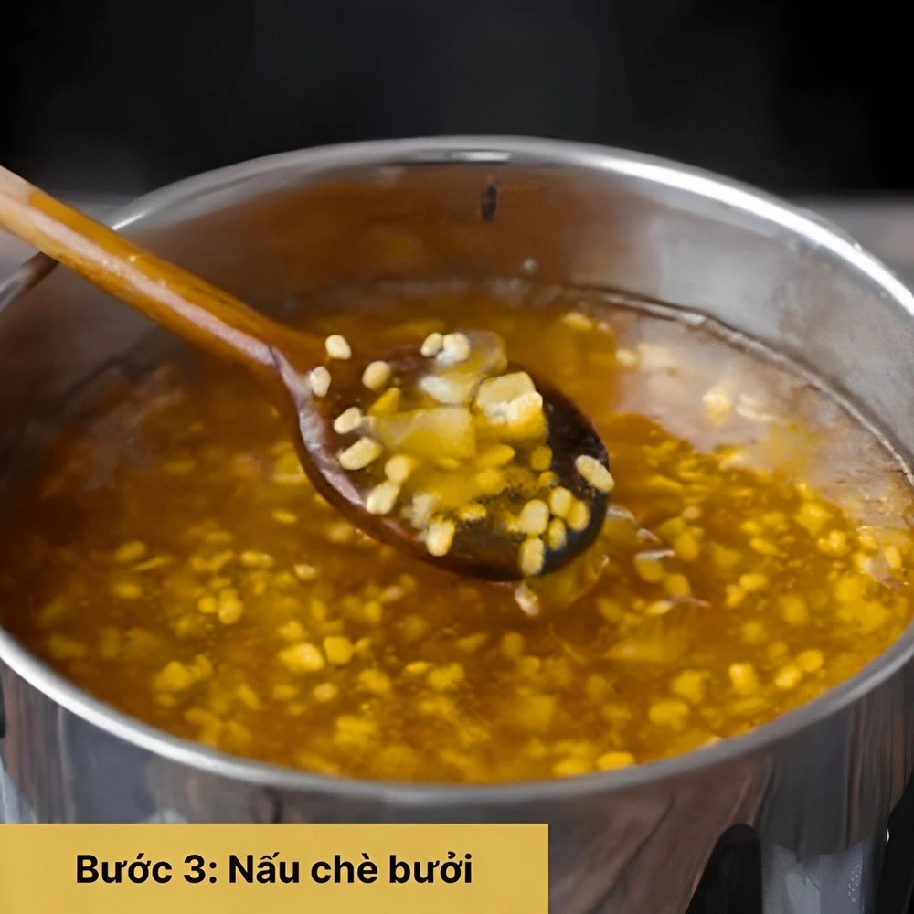nấu chè bưởi