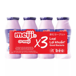 Sữa chua uống việt quất Meiji lốc 4 hộp x 85ml
