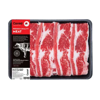 Ba chỉ bò Canada BBQ Vimex khay 250g