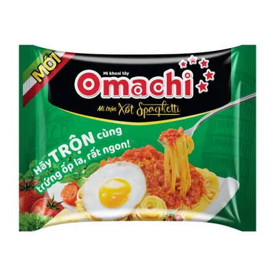Mì khoai tây trộn Omachi xốt spaghetti gói 90g