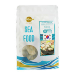 Hàu thịt hàn quốc đông lạnh 18g+/con Kome88 gói 500g (1 Gói)