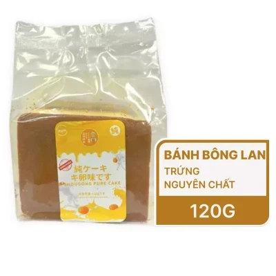 Bánh bông lan Shougong trứng nguyên chất Umiki 120g