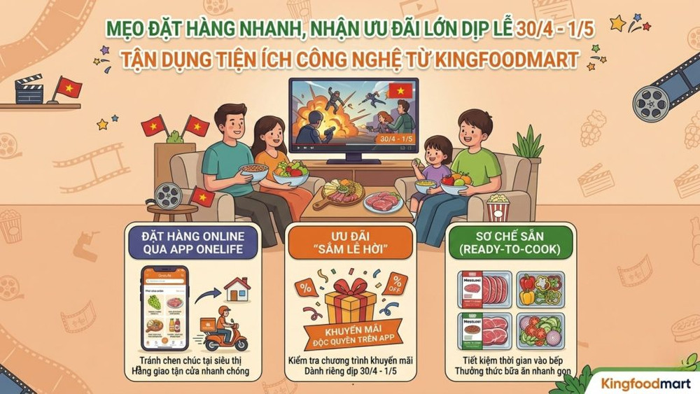 Đặt hàng qua app Onelife