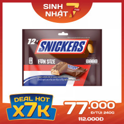 Socola funsize Snickers túi 240g