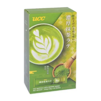 Bột trà xanh Matcha Latte UCC hộp 150g (10 gói x 15g)