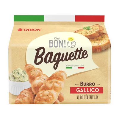 Bánh nướng giòn Baguette vị bơ tỏi đút lò C'est Bon gói 180g