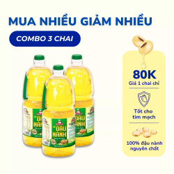 Combo 3 Chai Dầu Đậu Nành Meizan 2L