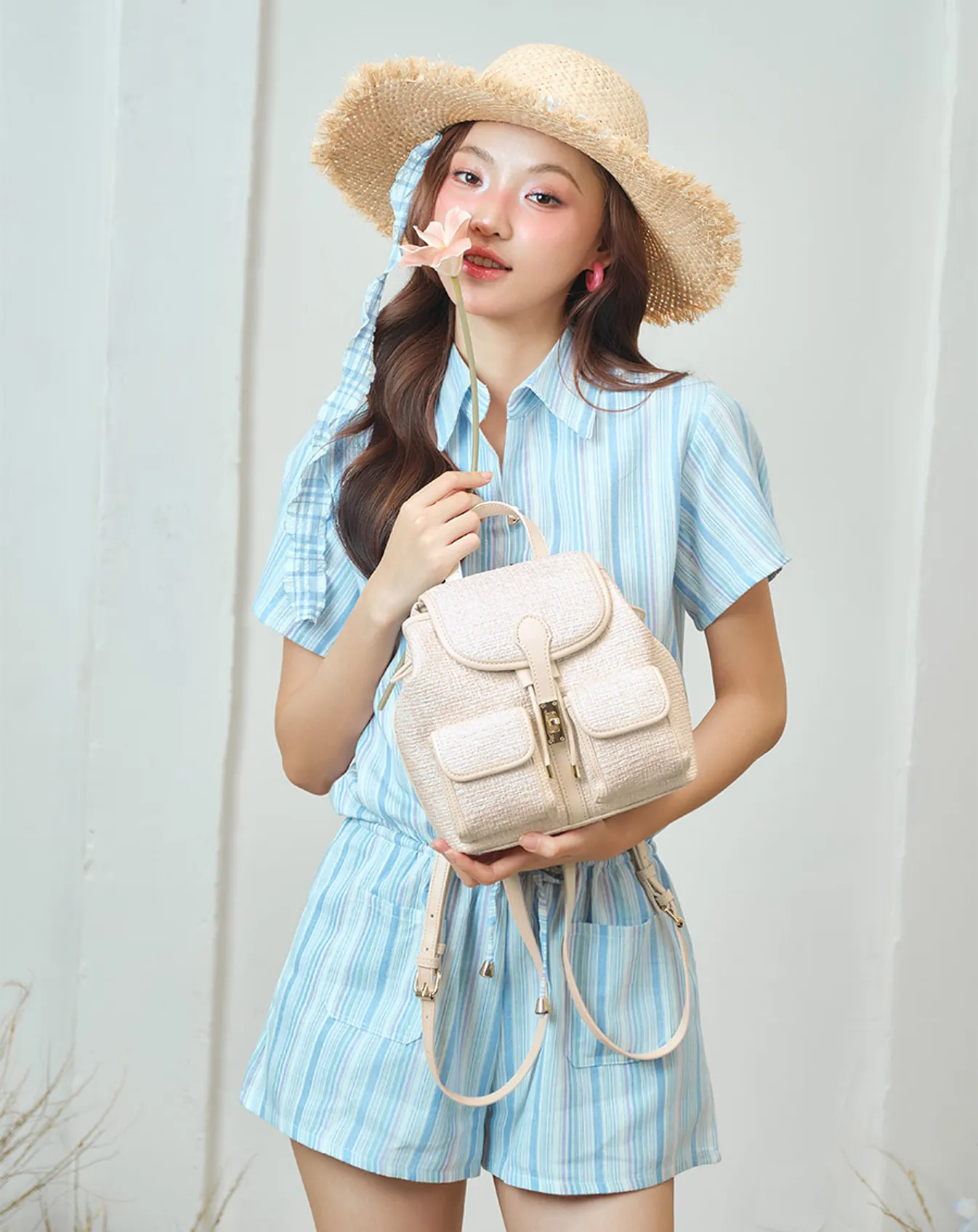 Balo Nắp Gập Phối Khoá Xoay - Image 2