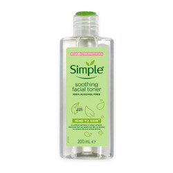 Nước hoa hồng làm dịu da không cồn Simple chai 200ml (1 Chai)