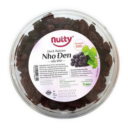 Nho đen Nutty hộp 500g (1 Hộp)