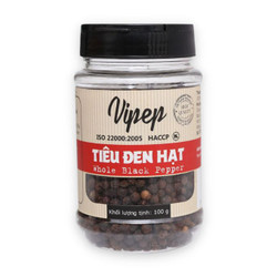 Tiêu đen hạt Vipep hũ 100g