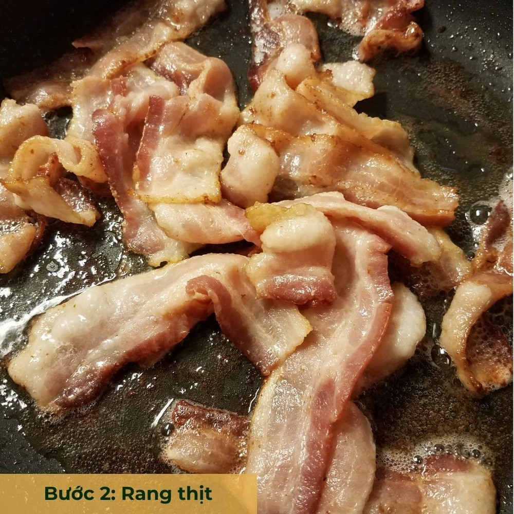 bước 2 rang thịt