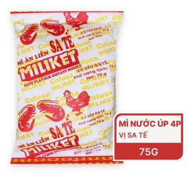 Mì giấy sa tế Miliket gói 75g