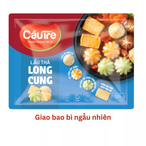 Viên thả lẩu long cung Cj cầu tre gói 300g (1 gói)