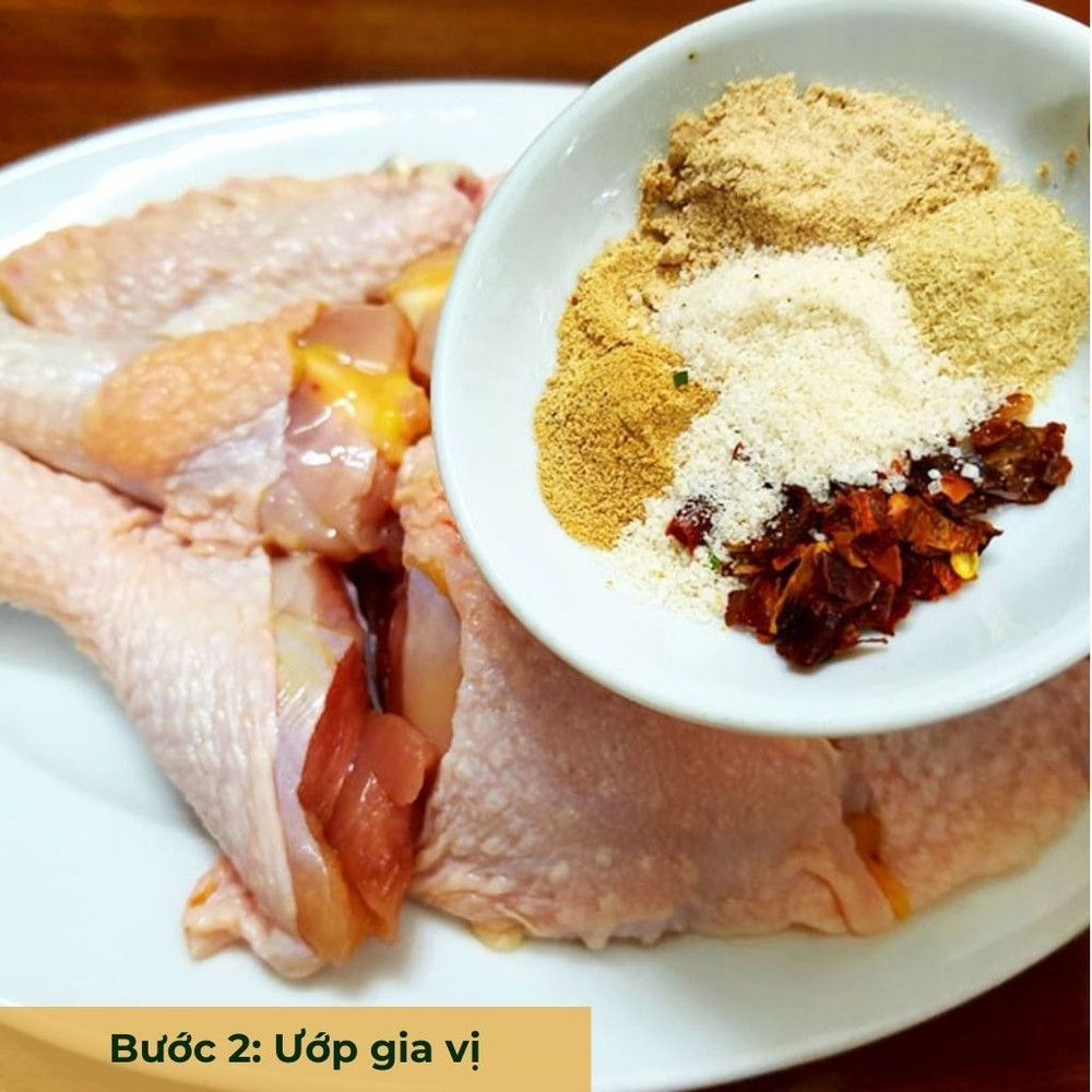 bước 2 ướp gia vị