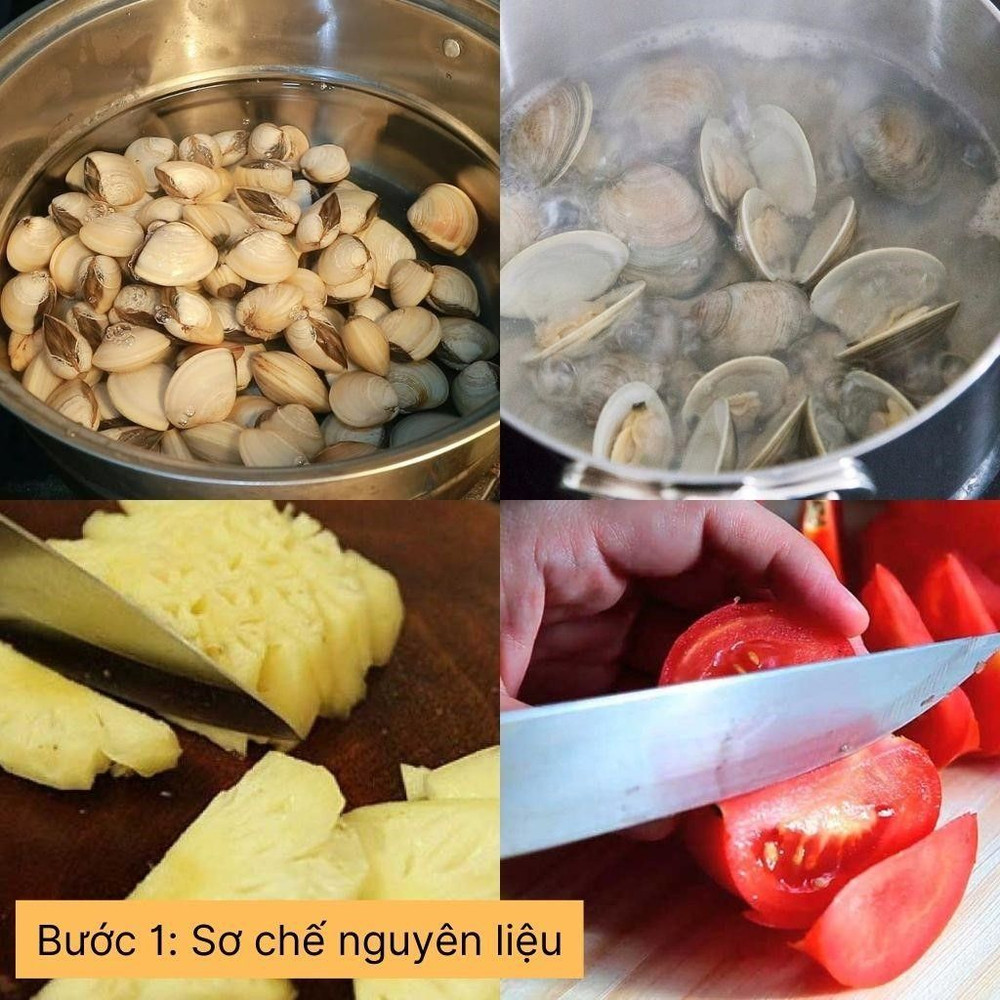 sơ chế nguyên liệu