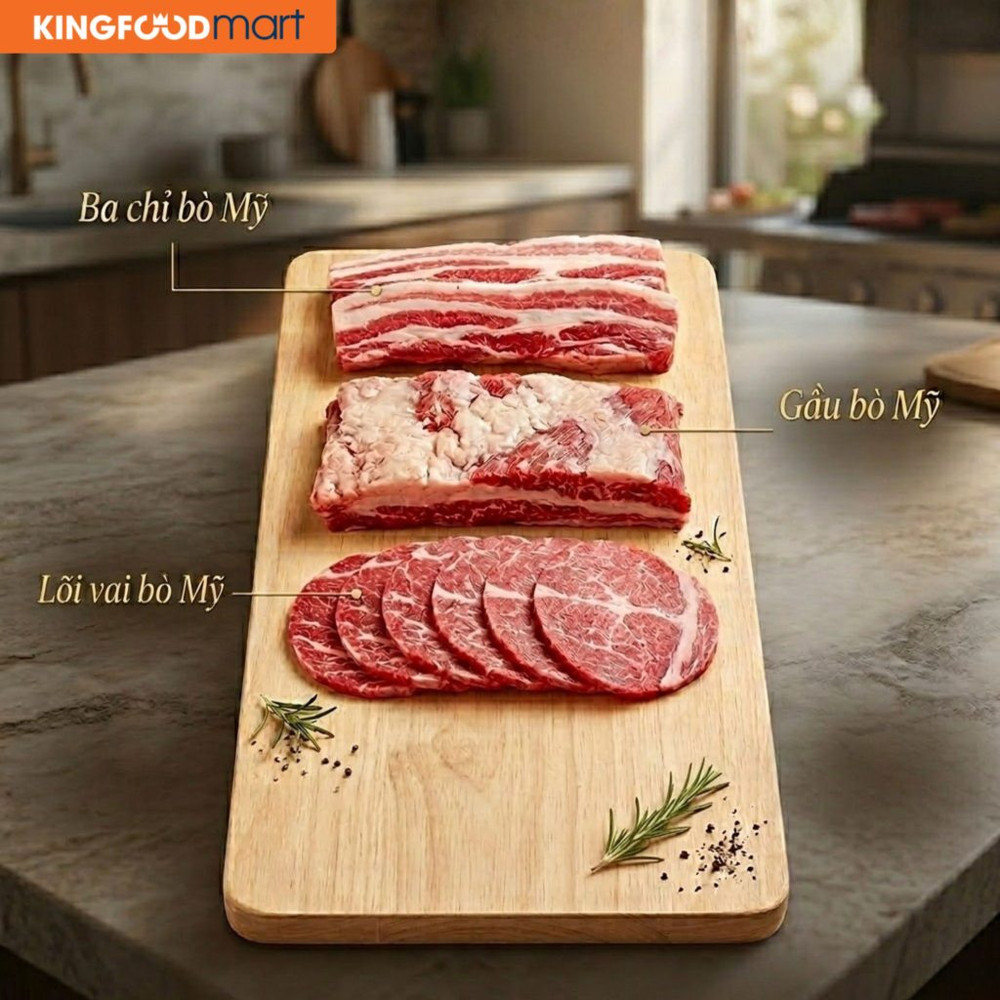 Giá các phần thịt bò Mỹ có sự chênh lệch