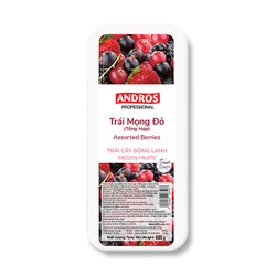 Trái mọng đỏ tổng hợp đông lạnh Andros hộp 600g