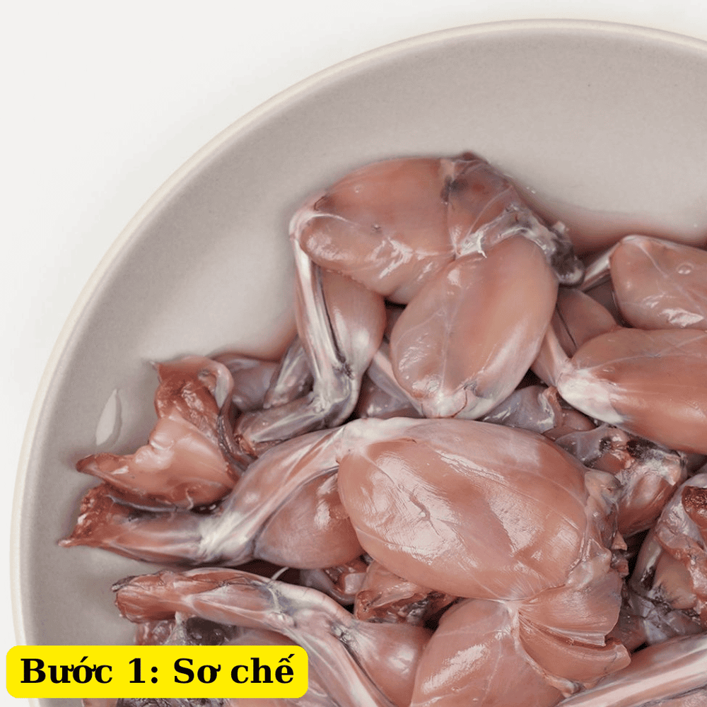 Sơ chế thịt ếch