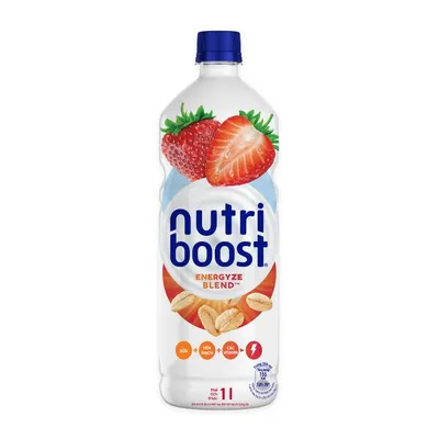 Nước sữa trái cây vị dâu Nutri Boost chai 1L