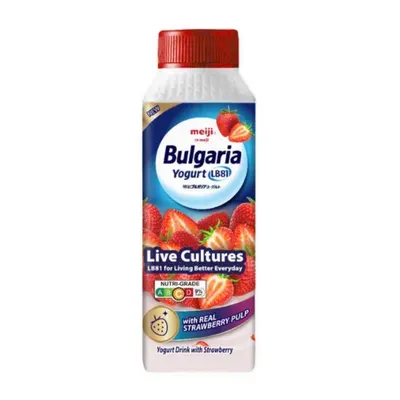 Sữa chua uống vị dâu Bulgaria Meiji chai 150ml