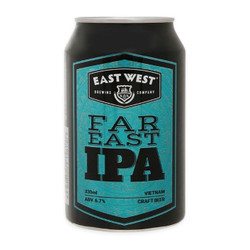 Bia Craft Far East IPA 6.7% East West lon 330ml (1 Lon)