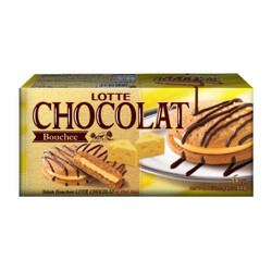 Bánh Bouchee Chocolat vị phô mai Lotte hộp 162g (1 Hộp)